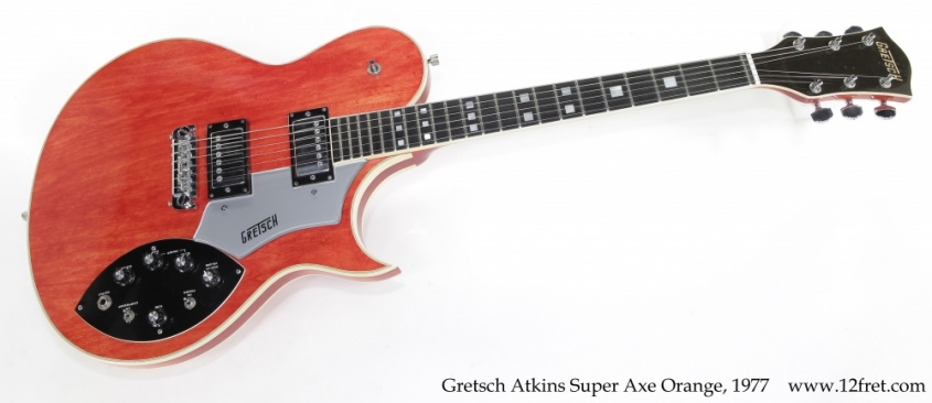 Gretsch Atkins Super Axe Orange, 1977 Full Front View