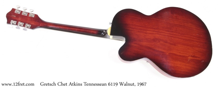 Gretsch Tennessean 6119 Walnut, 1967 Full Rear View