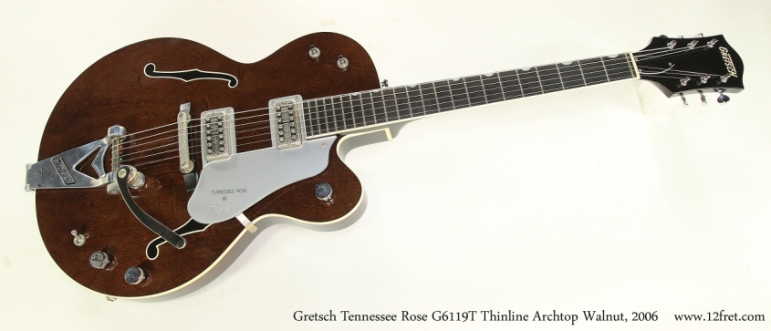 Gretsch Tennessee Rose G6119T Thinline Archtop Walnut, 2006  Full Front View