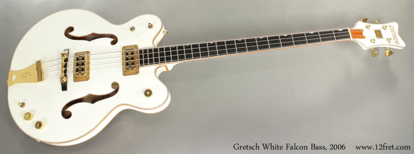 Gretsch White Falcon Bass G6136LSB 2006 full front view