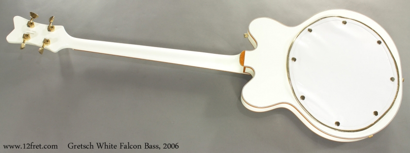 Gretsch White Falcon Bass G6136LSB 2006 full rear view