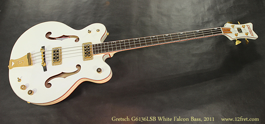 Gretsch G6136LSB White Falcon Bass, 2011 Full Front View