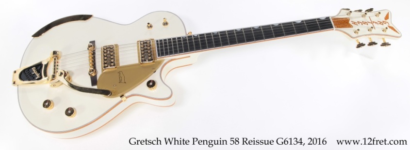 Gretsch White Penguin 58 Reissue G6134, 2016 Full Front View