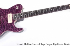 Grosh Hollow Carved Top Purple Quilt and Korina, 1997 Full Front View