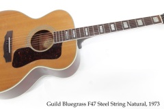 Guild Bluegrass F47 Steel String Natural, 1973 Full Front View