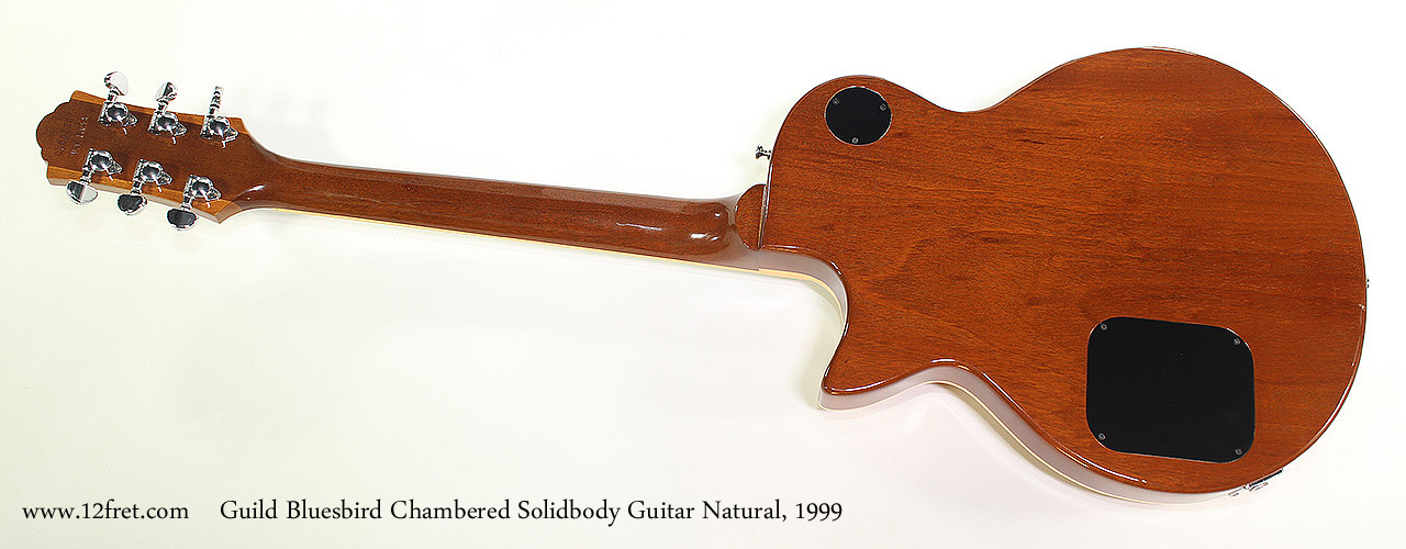 Guild Bluesbird Chambered Solidbody Guitar Natural, 1999 Full Rear View