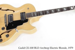 Guild CE-100 BLD Archtop Electric Blonde, 1979 Full Front View