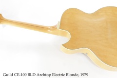 Guild CE-100 BLD Archtop Electric Blonde, 1979 Full Rear View
