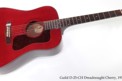 Guild D-25-CH Dreadnought Cherry, 1977 Full Front View