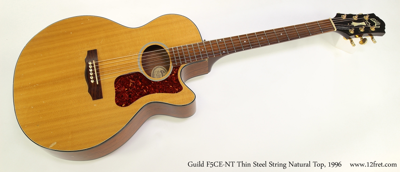 Guild F5CE-NT Thin Steel String Natural Top, 1996 Full Front View