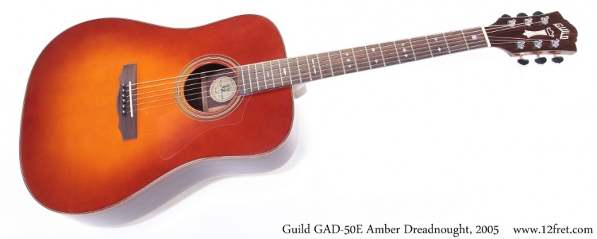 Guild GAD-50E Amber Dreadnought, 2005 Full Front View