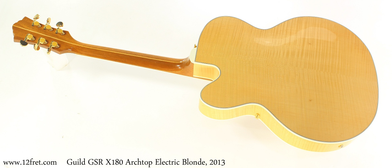 Guild GSR X180 Archtop Electric Blonde, 2013 Full Rear View
