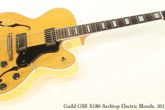 Guild GSR X180 Archtop Electric Blonde, 2013 Full Front View