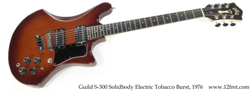 Guild S-300 Solidbody Electric Tobacco Burst, 1976 Full Front View