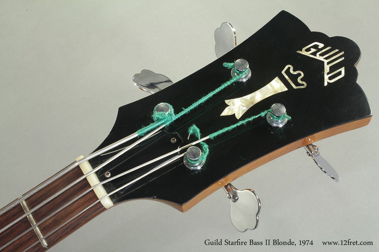 Guild Starfire Bass II Blonde 1974 head front