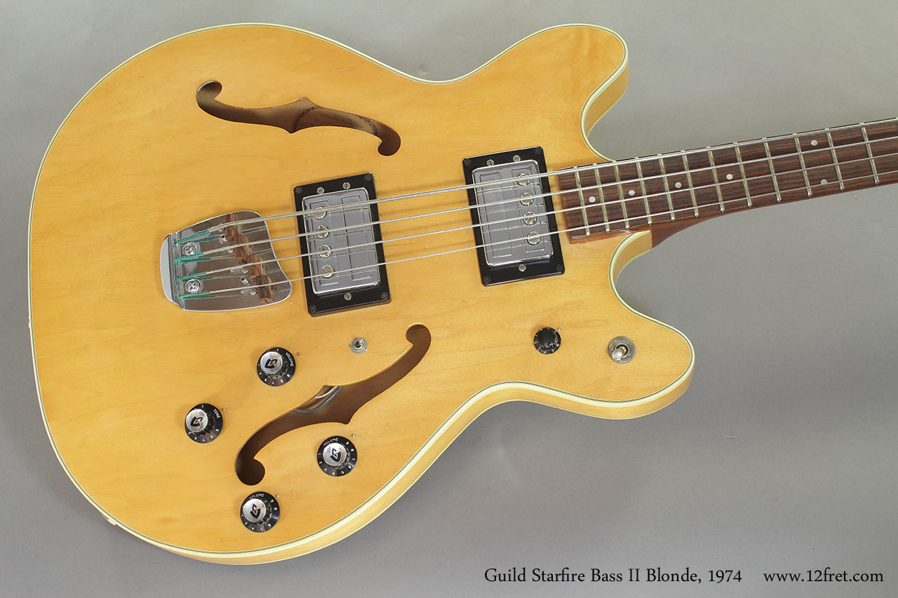 Guild Starfire Bass II Blonde 1974 top