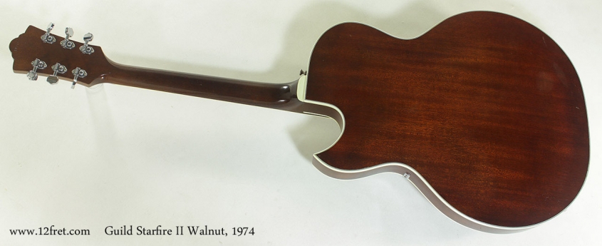 Guild Starfire II Walnut1974 full rear view