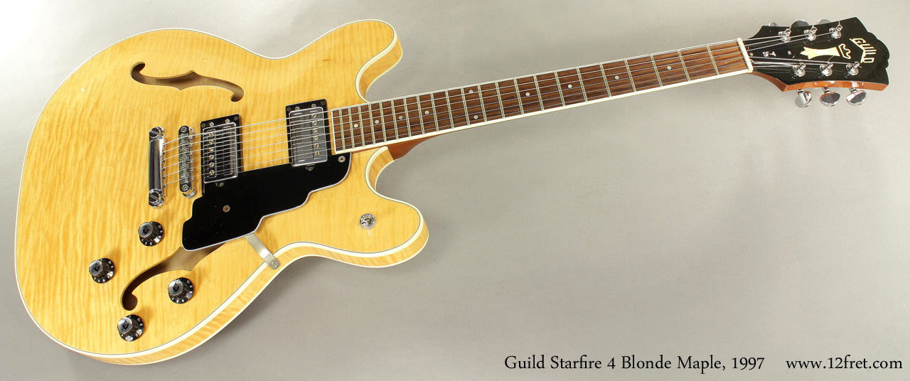Guild Starfire 4 Blonde Maple 1997 full front view