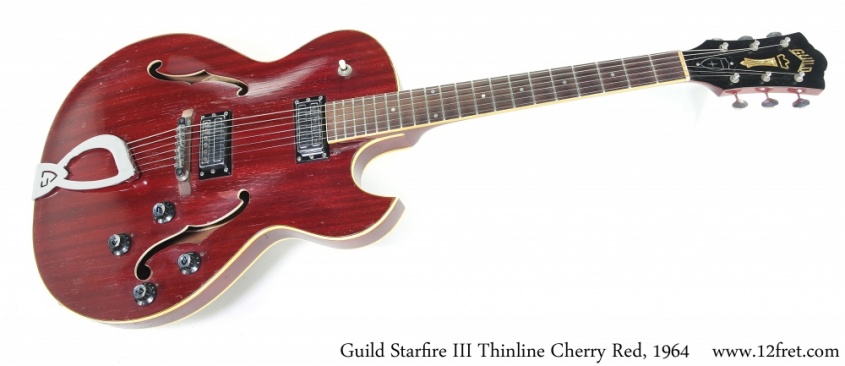 Guild Starfire III Thinline Cherry Red, 1964 Full Front View