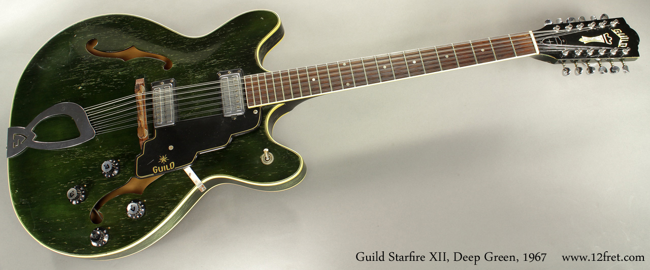 Guild Starfire XII Deep Green 1967 full front view
