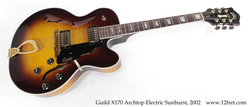 Guild X170 Archtop Electric Sunburst, 2002 Full Front View
