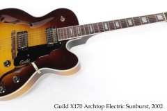Guild X170 Archtop Electric Sunburst, 2002 Full Front View