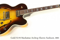 Guild X170 Manhattan Archtop Electric Sunburst, 2001 Full Front View