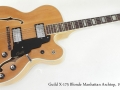 Guild X-175 Blonde Manhattan Archtop 1977 full front view