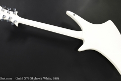 Guild X79 Skyhawk White, 1984 Full Rear View