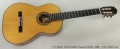 G V Rubio Torres Model Classical Guitar, 1996 Full Front View