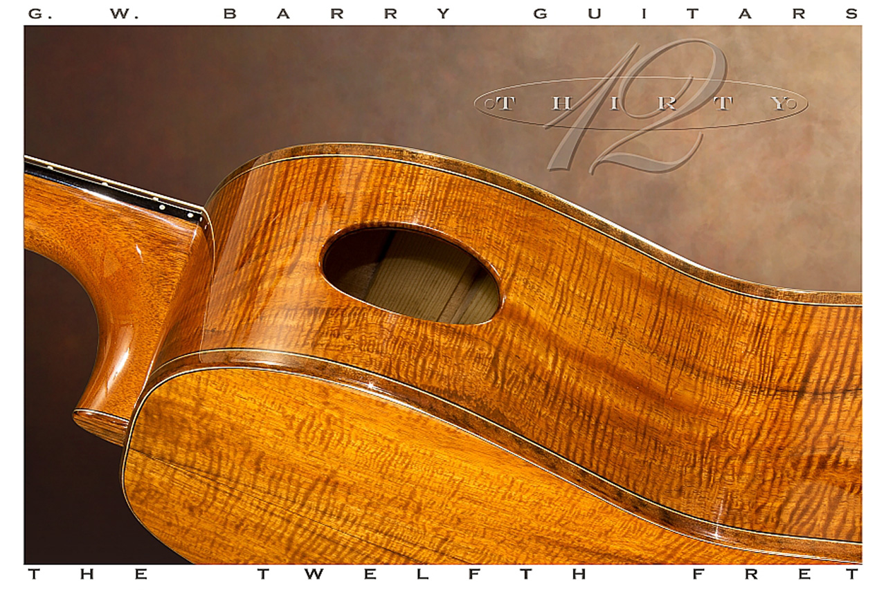 G W Barry 30-12 Koa 000+ Steel String Guitar 2016 Soundport View