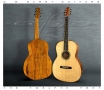 G W Barry 30-12 Koa 000+ Steel String Guitar 2016  Front and Back Close