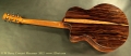 G. W. Barry Hand Built Guitars Macassar Rear View