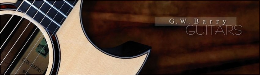 G W Barry Hand Built Guitars Header Venetian Cutaway