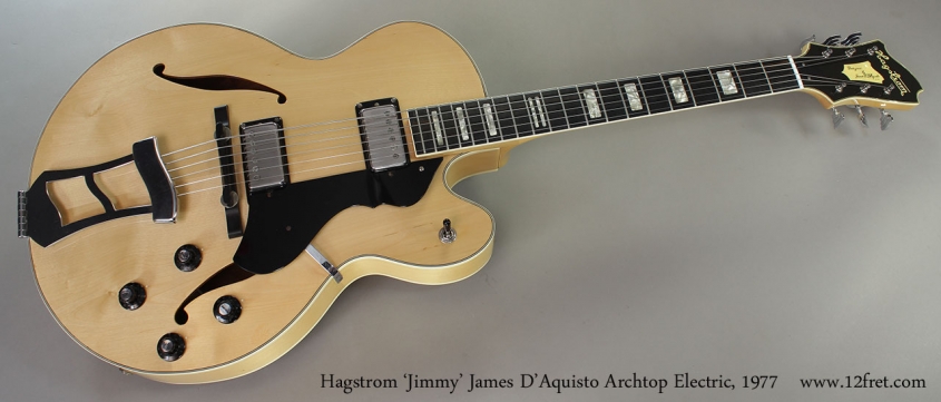 Hagstrom 'Jimmy' James D'Aquisto Archtop Electric, 1977 Full Front View