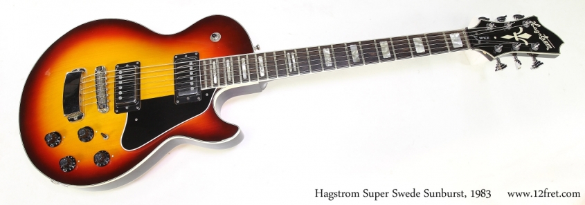 Hagstrom Super Swede Sunburst, 1983    Full Front View