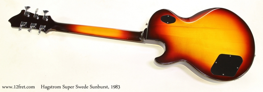 Hagstrom Super Swede Sunburst, 1983    Full Rear View