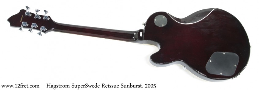 Hagstrom SuperSwede Reissue Sunburst, 2005 Full Rear View