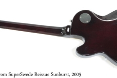 Hagstrom SuperSwede Reissue Sunburst, 2005 Full Rear View