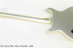 Hamer USA Artist P90  Silver Metallic, 1999   Full Rear View