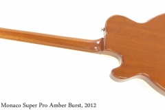 Hamer Monaco Super Pro Amber Burst, 2012 Full Rear View