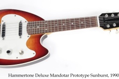 Hammertone Deluxe Mandotar Prototype Sunburst, 1990s Full Front View
