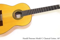 Harald Petersen Model C Classical Guitar, 1971   Full Front View