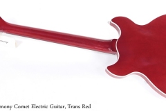 Harmony Comet Electric Guitar, Trans Red Full Front View