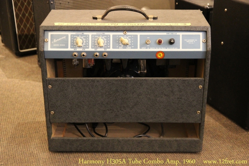 Harmony H305A Tube Combo Amp, 1960 Full Rear View