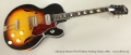 Harmony Meteor H70 Thinline Archtop Guitar, 1963 Full Rear View