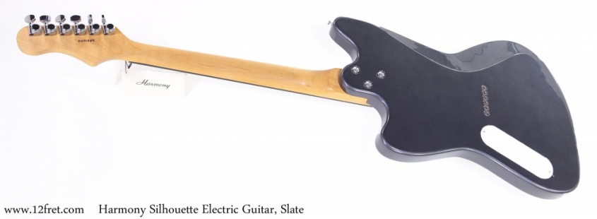 Harmony Silhouette Electric Guitar, Slate Full Front View