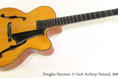 Harrison 17 Inch Archtop Natural, 2000 Full Front View