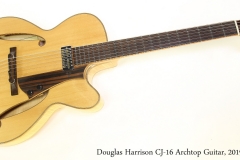 Douglas Harrison CJ-16 Archtop Guitar, 2019 Full Front View