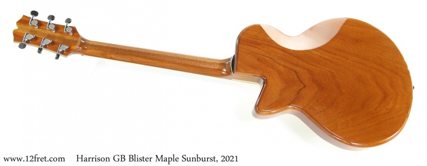 Harrison GB Blister Maple Sunburst, 2021 Full Rear View